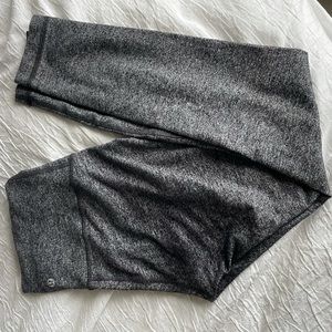 Heather Gray Lululemon Wunder Under Leggings
